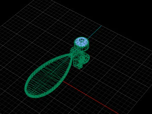 drops earring 3D Model