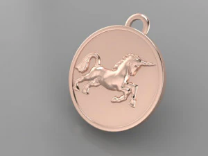 unicorn pendant 3D Model