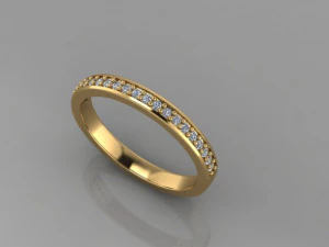 다이아몬드 반지 3D 모델