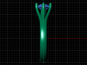 solitaire ring Modello 3D