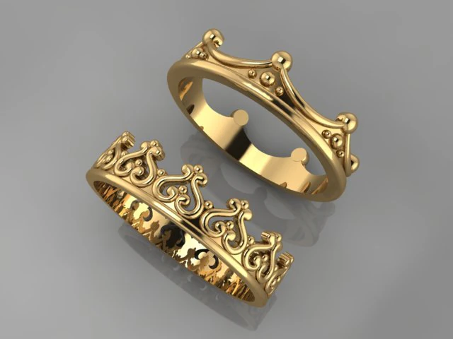 twin rings 3D Model .c4d .max .obj .3ds .fbx .stl .blend