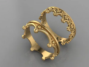 twin rings 3D Model