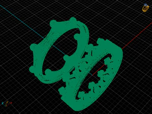 twin rings 3D Model