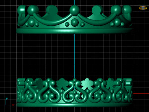 twin rings Modelo 3D