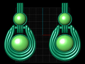 classic earring 3D Model