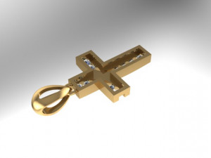 cross pendant m 3D 模型