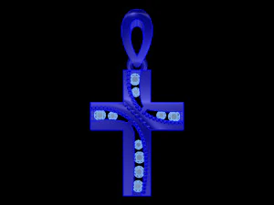 cross pendant m 3D Model