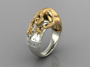 tiger ring Modello 3D