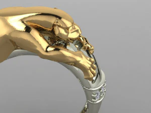 anello della tigre Modello 3D