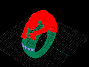 anello della tigre Modello 3D