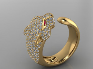 panther ring 3Dモデル