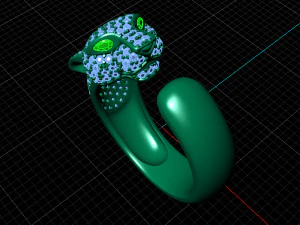 panther ring 3D Model