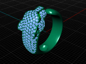 panther ring 3D Model