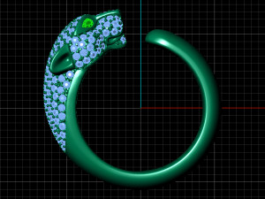 panther ring 3Dモデル
