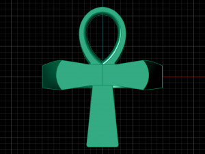 ankh cross ring 3D 模型
