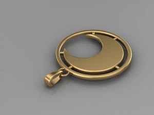 ciondolo lunare Modello 3D