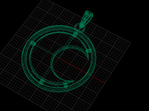 moon pendant Modelo 3D