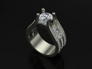 engagement ring 3D Модель