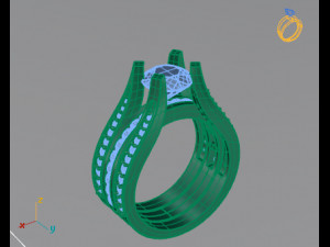 engagement ring 3D Model