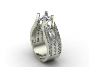 engagement ring 3D Model