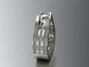 engagement ring 3D Model