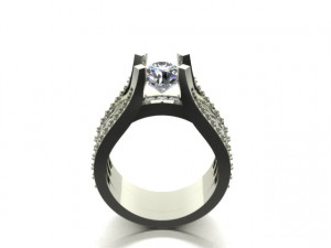 engagement ring 3D Model
