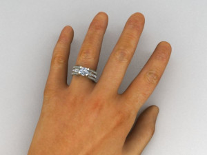 engagement ring 3D Model