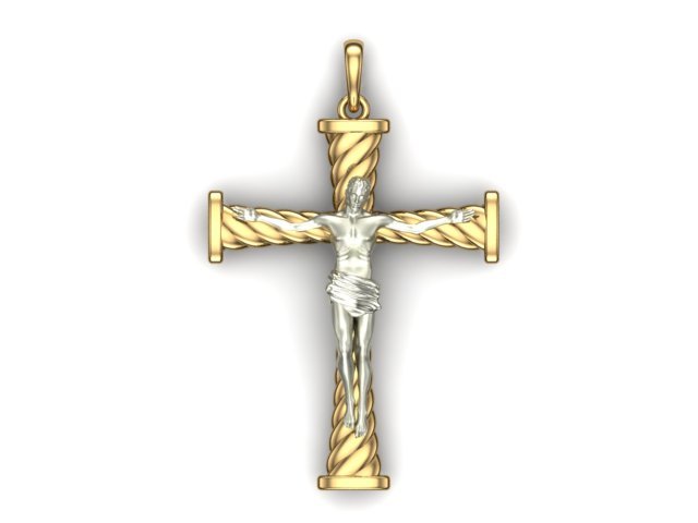 cross pendant 3D 모델 .c4d .max .obj .3ds .fbx .stl .blend