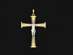 pendente a croce Modello 3D