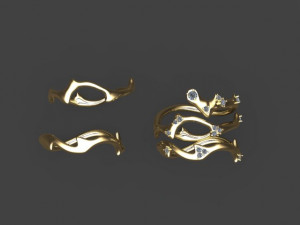 branch ring Model 3D