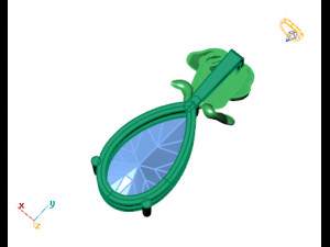 Rose pendant 3D 模型
