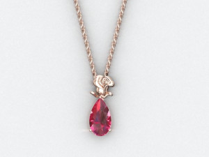 Rose pendant 3D 模型