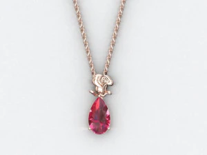 Rose pendant 3D Model