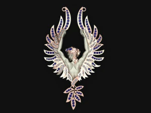 ciondolo fata Modello 3D