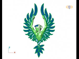 ciondolo fata Modello 3D