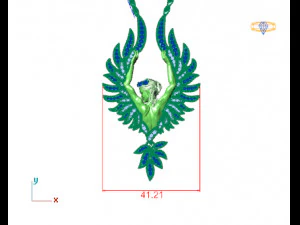 ciondolo fata Modello 3D