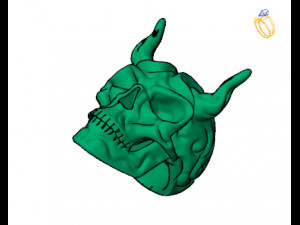 skull ring 3Dモデル