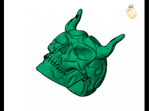 anello del teschio Modello 3D