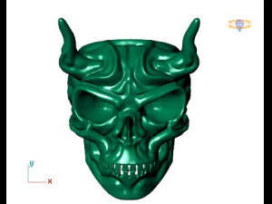 anello del teschio Modello 3D