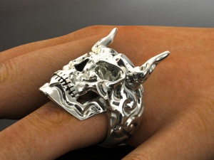 skull ring 3Dモデル