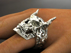 anello del teschio Modello 3D