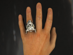 skull ring 3Dモデル