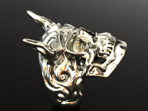 skull ring 3Dモデル