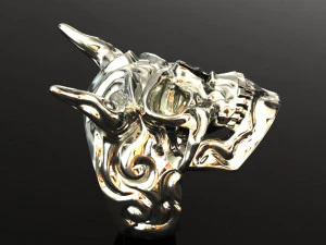 anello del teschio Modello 3D