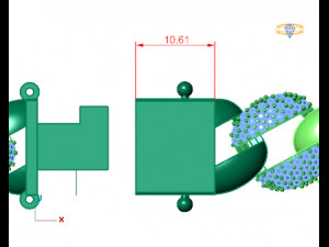 cuban chain bracelet 3D Model