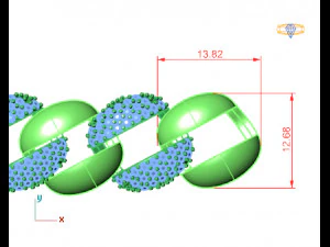 braccialetto a catena cubana Modello 3D