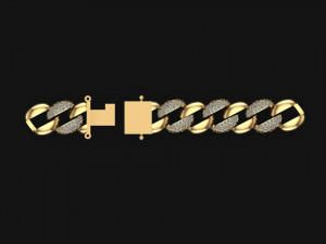 cuban chain bracelet 3D Model