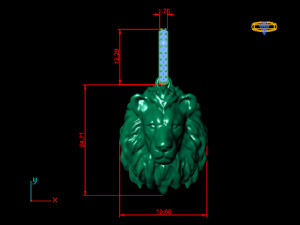 lion pendant 3Dモデル