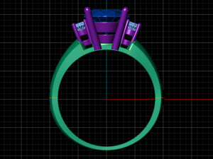 solitaire ring Model 3D