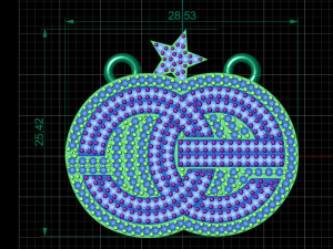 diamond pendant Modelo 3D